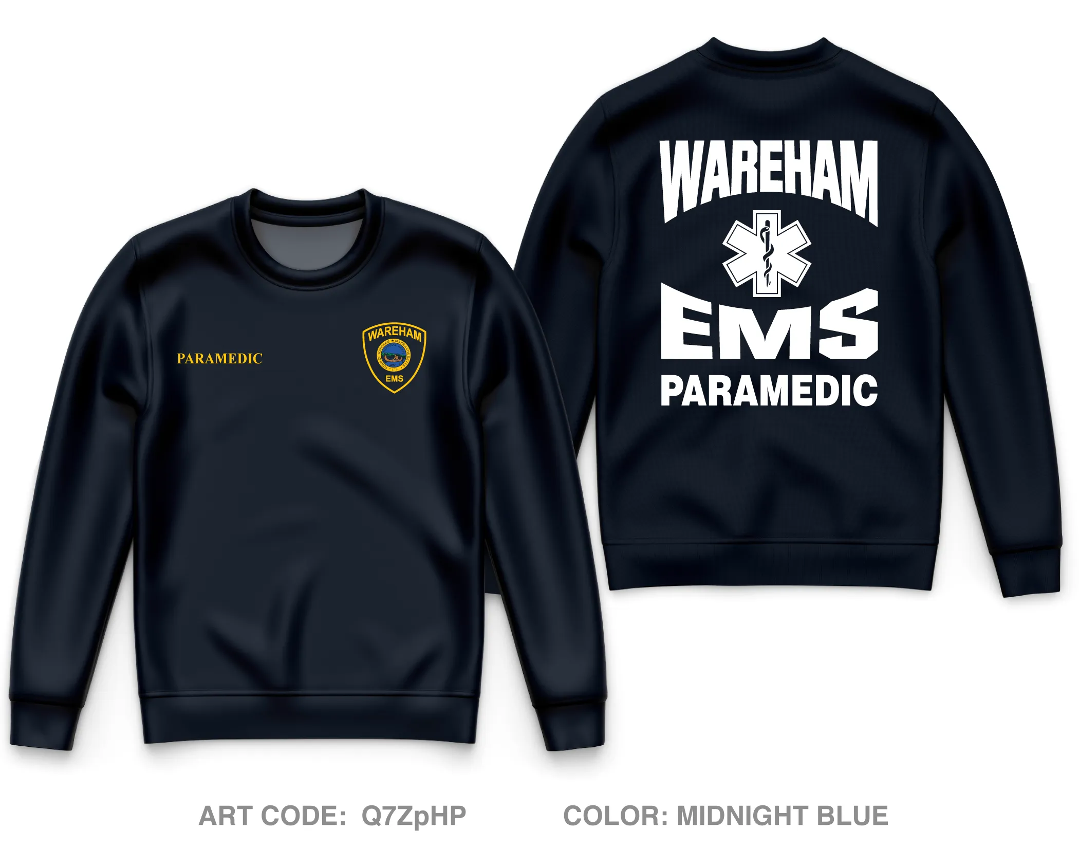 Wareham EMS Private Collection Core Men's Crewneck Performance Sweatshirt - Q7ZpHP