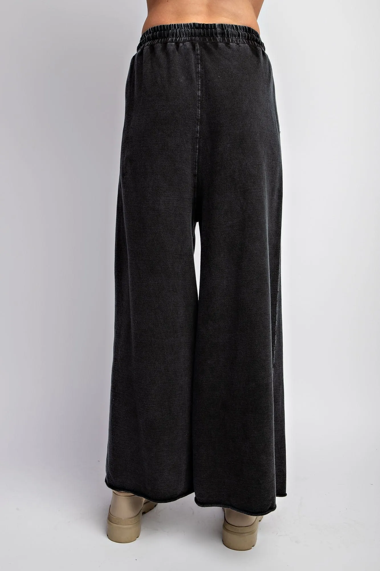 Washed Terry Wide Sweatpants