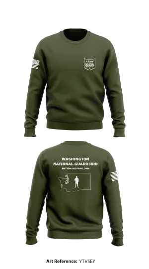 Washington National Guard RRB Store 1 Core Men's Crewneck Performance Sweatshirt - yTv5EY