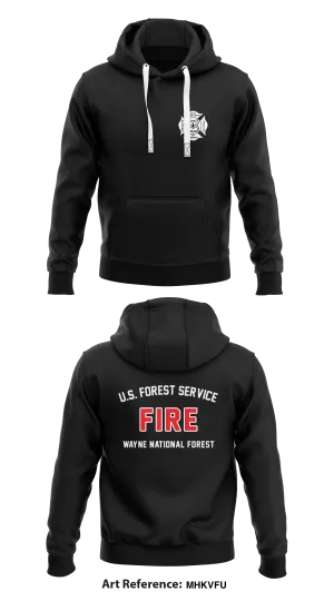 Wayne National Forest Fire Management Store 1 Core Men's Hooded Performance Sweatshirt - MHkvfU