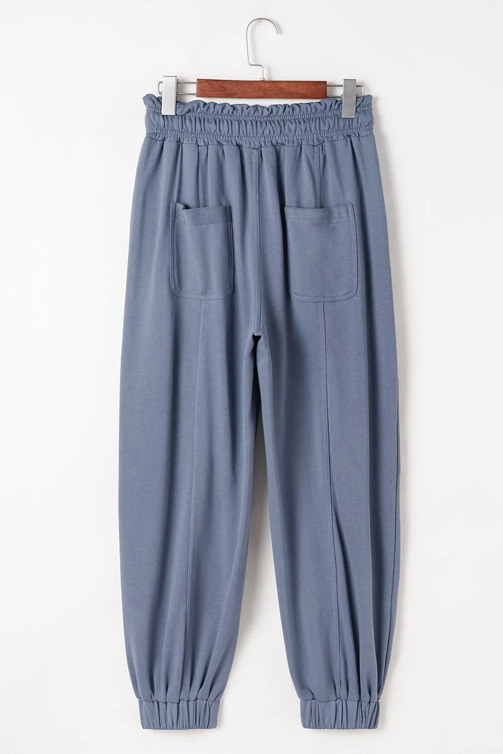 Wild Wind Mineral Wash Multi Pockets Lace-up Waist Harem Pants