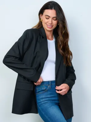 WOMEN'S LONG SLEEVE BUTTON CLOSURE BLAZER