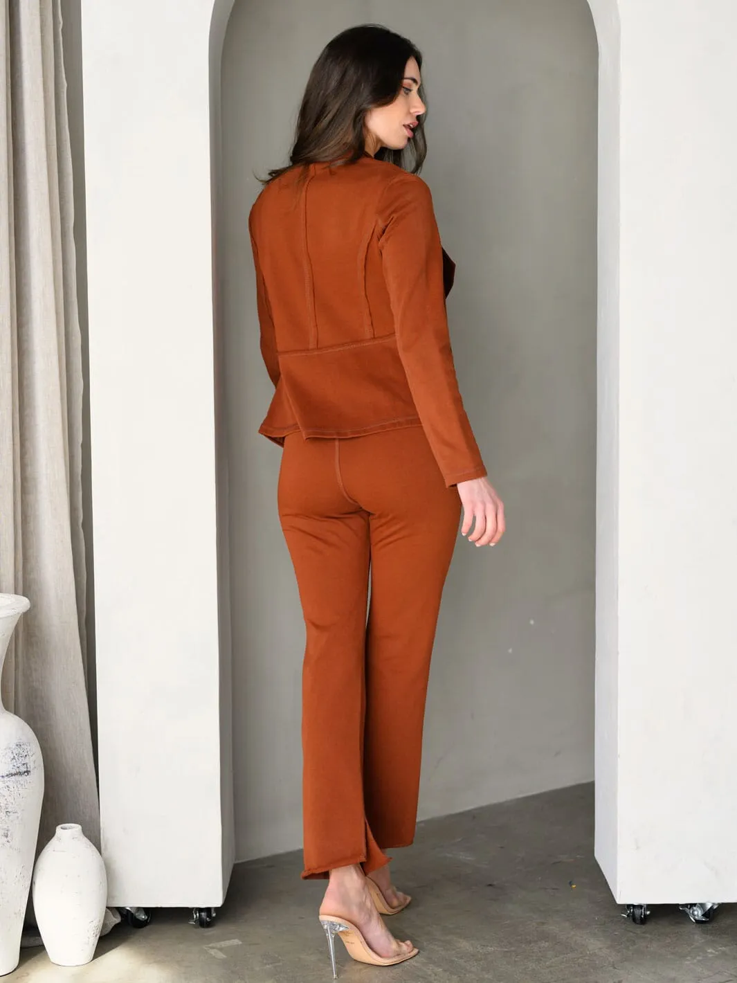 WOMEN'S LONG SLEEVE FRENCH TERRY BLAZER