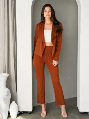 WOMEN'S LONG SLEEVE FRENCH TERRY BLAZER