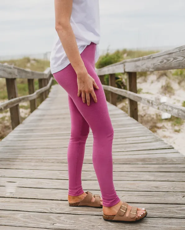 Women's Soft 100% Cotton Petite Leggings | Black