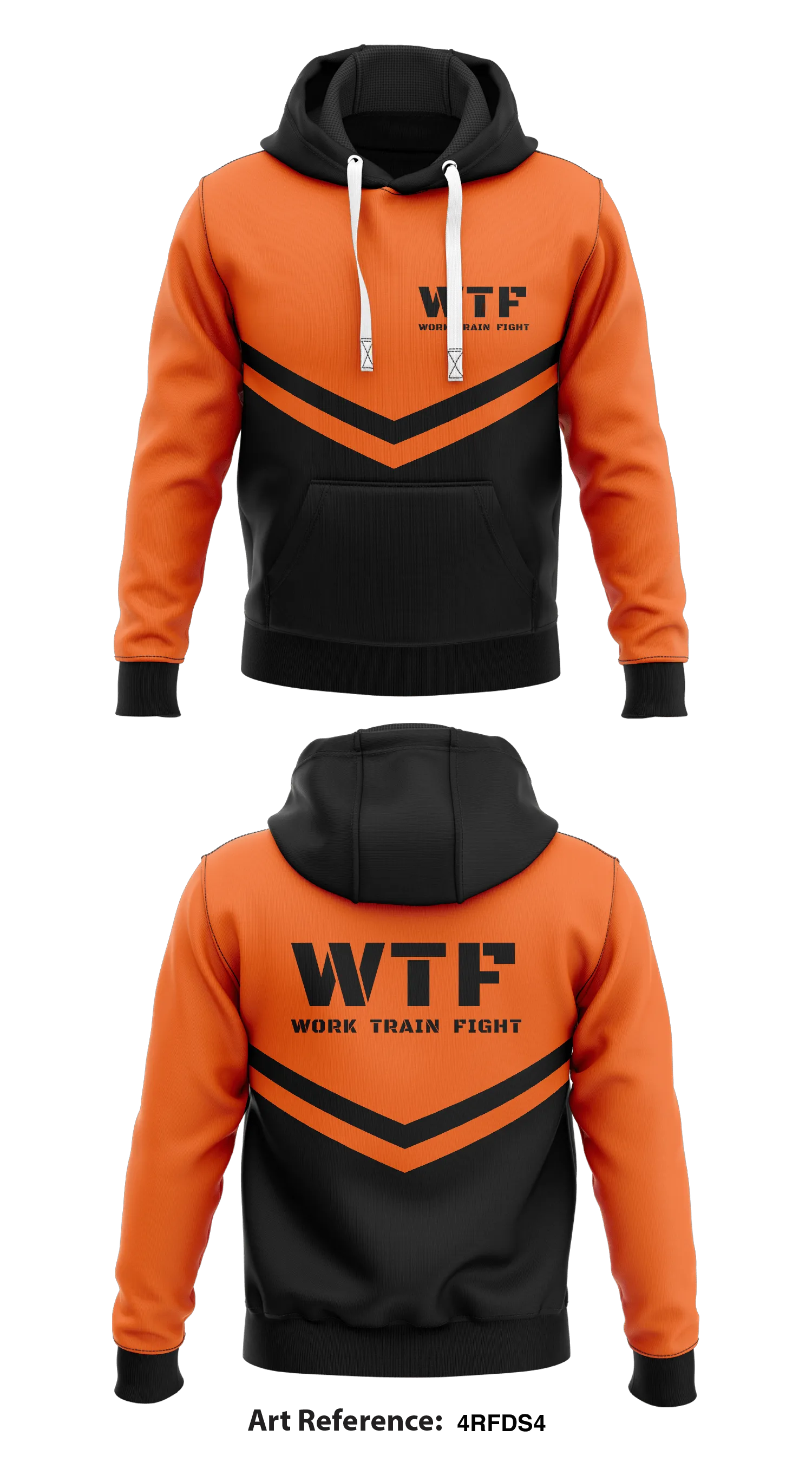 Work Train Fight WTF Store 1 Core Men's Hooded Performance Sweatshirt - 4RfDS4