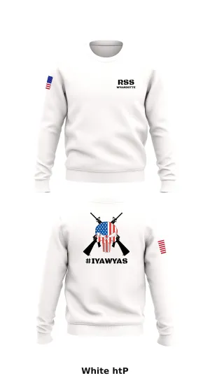 Wyandotte Marines Store 1 Core Men's Crewneck Performance Sweatshirt - htP